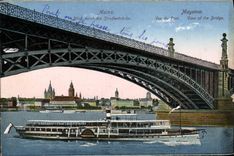 CPA Mainz Mayence Vue Du Pont Bateau