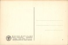 CPA Barcelona Reales Atarazanas Museo Maritimo Bateau