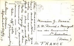 VINTAGE POSTCARD Scotland Edinburgh Scot Monument