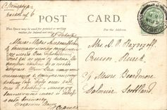 VINTAGE POSTCARD In Crosslands park Barrow in Furness