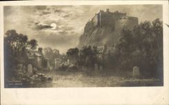 VINTAGE POSTCARD Edinburgh Castle