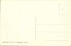 VINTAGE POSTCARD Loreto Basilica E Piazza beyond Madonna