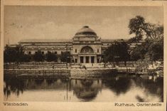 CPA Wiesbaden Kurhaus Gartenseite