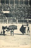VINTAGE POSTCARD Bombita Chico Toreando de Capa Bullfight Bull