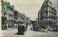 CPA Alger La Rue Michelet Tramway