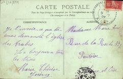 La POSTAL Argel de la VENDIMIA la mezquita Djemaa Djedid pone a gobierno