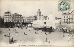 POSTAL Argel de la VENDIMIA la mezquita y el lugar del gobierno