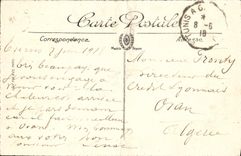 Bey de Túnez Panorama Taken De Dar El de la POSTAL de la VENDIMIA