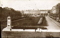 VINTAGE POSTCARD Regency Brighton Public garden