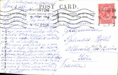 VINTAGE POSTCARD Regency Brighton Public garden