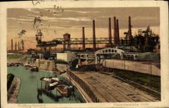 VINTAGE POSTCARD Duisburg Hochfeld Niederrheinische Hut