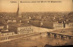 VINTAGE POSTCARD Torino Banorama Preso dal Assembles dei Gappuccini