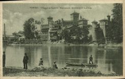 CPA Torino Villageeio e Castello Medievale Architetto D'Andrcde