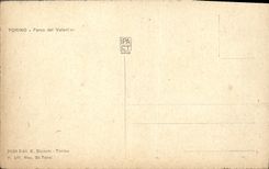 VINTAGE POSTCARD Torino Parco del Valentino Tram