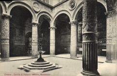 POSTAL Firenze Cortile Di Palazzo Vecchio Michelozzo de la VENDIMIA