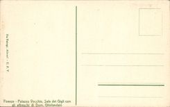 Dom Salted de los Di de Gli Affreschi de la estafa de Firenze Palazzo Vecchio Dei Gigli de la POSTAL de la VENDIMIA