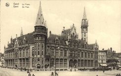 VINTAGE POSTCARD Ghent La Poste