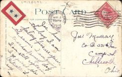 VINTAGE POSTCARD West Federl Street From Central Public garden By Night Youngstown