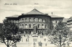 VINTAGE POSTCARD Mainz Am Rhein Theater