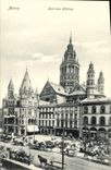 VINTAGE POSTCARD Mainz Dom Vom Hofchen (nice shot)