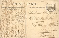 POSTAL Londres de la VENDIMIA la torre de la opinión general de Londres