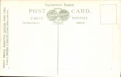 Hotel luxe del De de la columnata de la POSTAL de la VENDIMIA de la exposición británica libre Londres 1908 de la música
