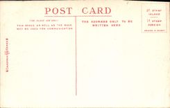 VINTAGE POSTCARD Bandstand And Old Church Tower Helensburgh