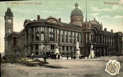 VINTAGE POSTCARD Art Gallery Couneil Birmingham House