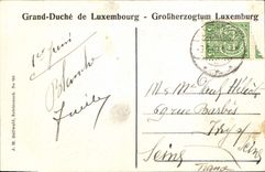 VINTAGE POSTCARD Echternach Boarding school Der Schweltern Vom Armen Rinde Jesu