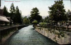VINTAGE POSTCARD Baden Baden Oospartie