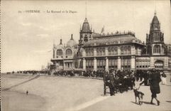 VINTAGE POSTCARD Ostend Kursal And the Dam