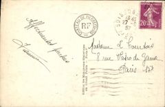 La POSTAL Castle De Pierrefonds Pregnant de la VENDIMIA primero viaja a Charlemagne y a Julio Cesar