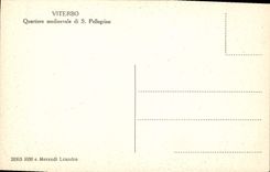 CPA Vitrebo Quartiere Medioevale Di S Pellegrino