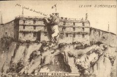CPA Le Lion S'impatiente apres Agadir Belfort 