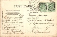 VINTAGE POSTCARD Borrow In Furness The Coucil Room Town Hall