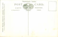 El honor de la POSTAL de la VENDIMIA de la exposición británica libre Londres 1908 de Pasillo del congreso escurr