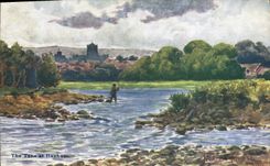 CPA The Tyne At Hexham Peche Pecheur 
