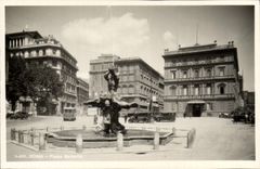 Plaza Barberini de Roma de la POSTAL de la VENDIMIA