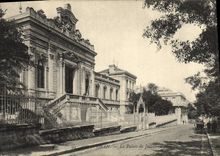 CPA Oran Le Palais De Justice Publicite Lejeune Tailleur