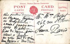 La POSTAL de la VENDIMIA adentro escurr la exposición libre Londres 1908 de Bristish de los artes