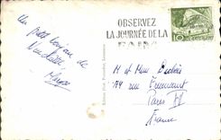 VINTAGE POSTCARD Neuchâtel the Port Boats