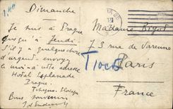 Museo de Praga de la POSTAL de la VENDIMIA