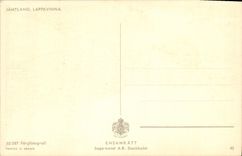 CPA Jamtland Lappkvinna Folklore Finlande