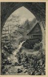 VINTAGE POSTCARD Die Muhie Im Schwarzwald Hollental