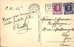 Museo Der Schoone Kunsten de Antwerpen de la POSTAL de la VENDIMIA