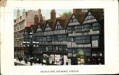 Mesón Holborn Londres de la grapa de la POSTAL de la VENDIMIA