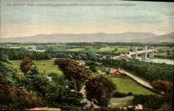 VINTAGE POSTCARD The Bridges From Llanfairpwllgwunggyllgogery Gogogoch