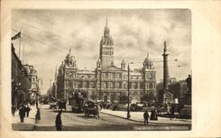 VINTAGE POSTCARD City Glasgow Chambers
