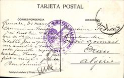 CPA Granada Alhambra Salon De Embajadores