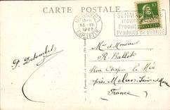 CPA Geneve Entree Du Palais De La Societe Des Nations